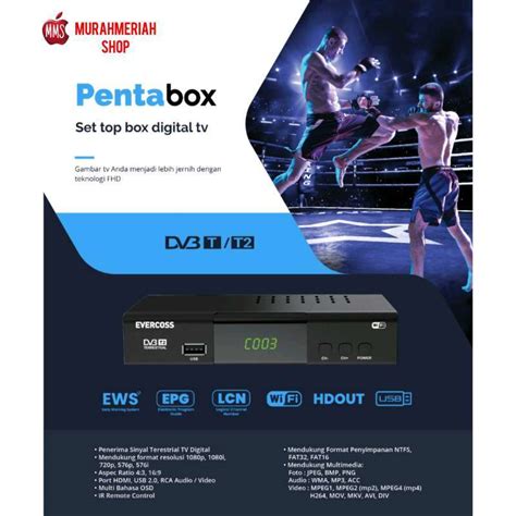 Jual Evercoss Stb Set Top Box Pro Pentabox Digital Tv Receiver Full Hd