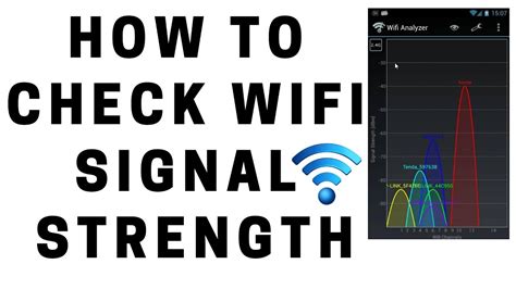 How To Check Wifi Signal Strength Youtube