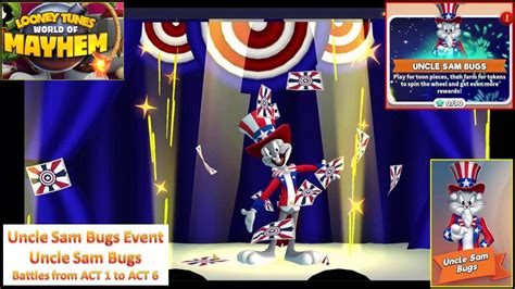 Looney Tunes World Of Mayhem Uncle Sam Bugs Event Uncle Sam Bugs