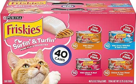 Purina Friskies Surfin Turfin Favorites Wet Cat Food Variety Pack