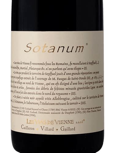 Les Vins De Vienne Cuilleron Gaillard Villard Sotanum Vivino Us