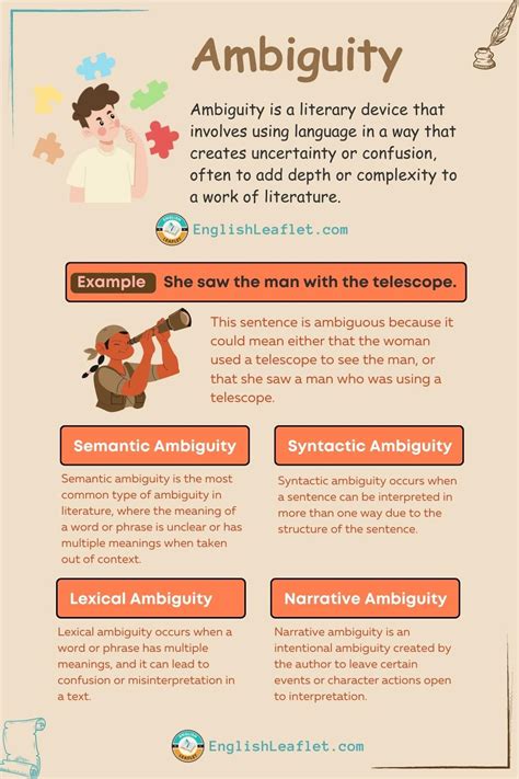 Ambiguity Literary Device 4 Types Are Semantic Syntactic Lexical And