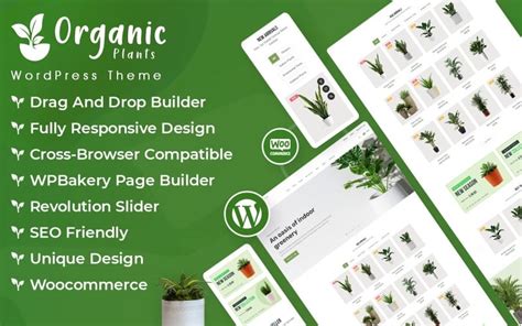 Boutique Woocommerce De Plantes Biologiques Templatemonster