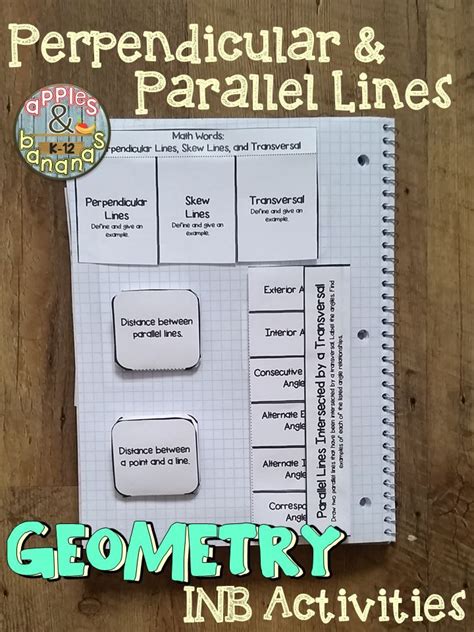 Perpendicular And Parallel Lines Guided Notes Presentation And Inb