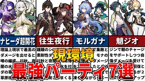 【原神】現環境最強パーティ編成7選をゆっくり解説！ 原神動画まとめ