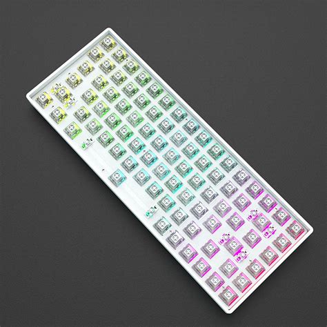 Mua Ready StockMK84 Mechanical Keyboard Kit RGB Light Bluetooth 2 4g Wired Three Mode Hot