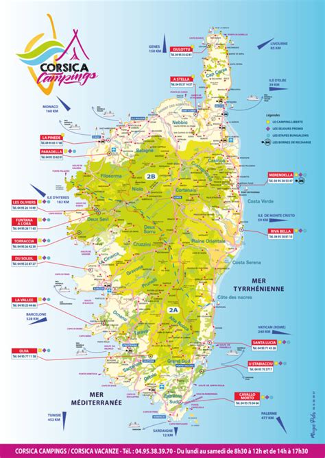 SiteMap Campings Corse Nord Et Sud Informations Campings