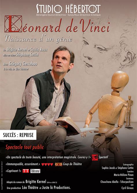 Leonard De Vinci Naissance D Un Genie Au Studio Hebertot Studio Hebertot