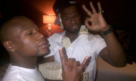 Floyd Mayweather With 50 Cent And Wads Of Cash Daily Mail Online