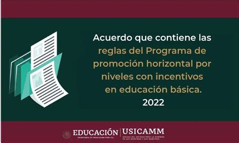 Publica Usicamm Acuerdo Para Promoci N Horizontal Profelandia