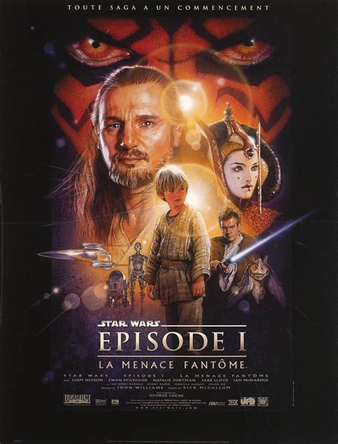 Affiche ancienne Star Wars Épisode 1 La Menace Fantôme Galerie 1 2 3