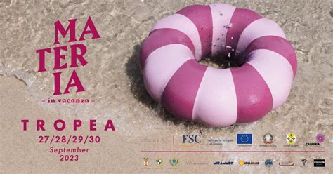 Ottava Edizione Del Materia Festival Dal Al Settembre Tropea