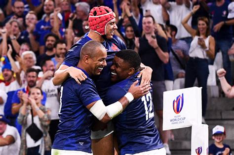 Coupe Du Monde De Rugby Le Xv De France Signe Une Victoire Record