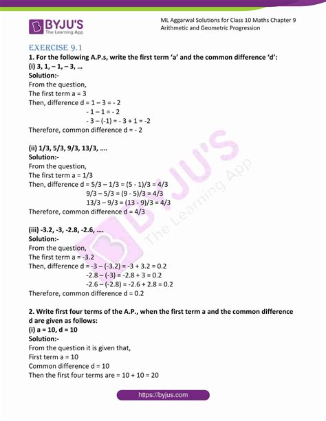 Ml Aggarwal Solutions For Class Maths Chapter Arithmetic And