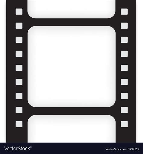 Old filmstrip movie ending frame Royalty Free Vector Image