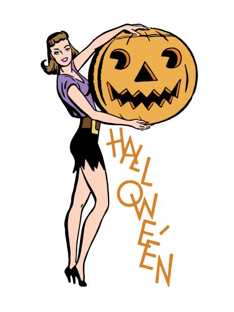 Halloween Retro Pin Up Girl Free Stock Photo Public Domain Pictures