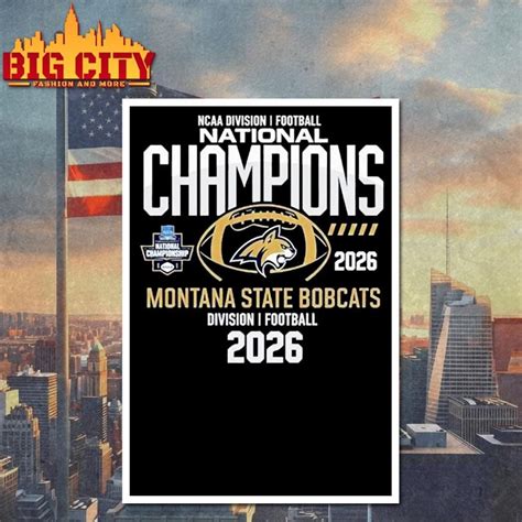 Montana State Bobcats Ncaa Division I Football National Champions 2026