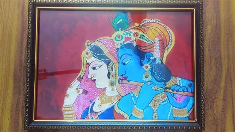 Radha Krishna Glass Paintingon Ohb Sheetfor Beginnershow To Make