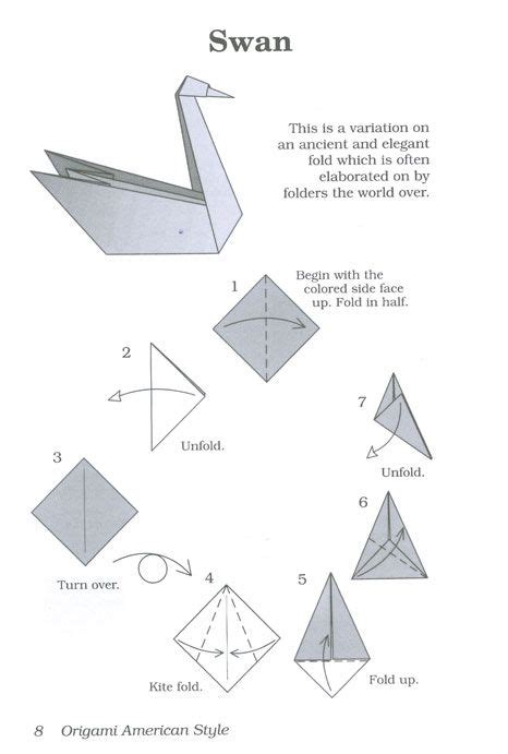 Learn how to make origami swan | Origami swan instructions, Origami easy, Origami swan