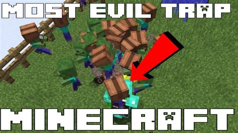 The Most Evil Deadly Trap In Minecraft Tutorial Baby Zombie Bouncing