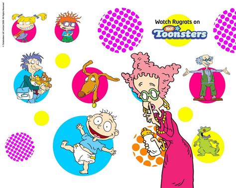 Download Rugrats Poster With Characters Wallpaper