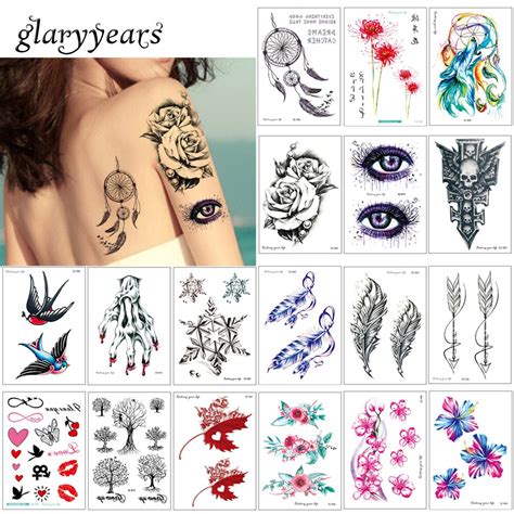 Glaryyear Tatuaje Corporal Sc De Transferencia De Agua Tatuaje