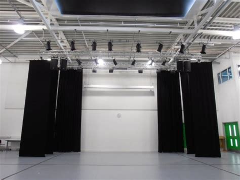 Stage Curtain Track Installation