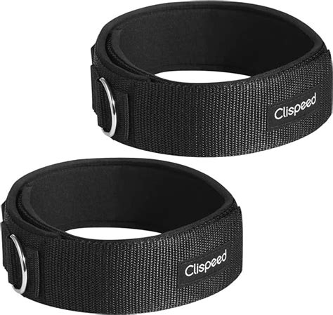 Amazon CLISPEED 2pcs Fitness Thigh Straps Padded D Ring Ankle