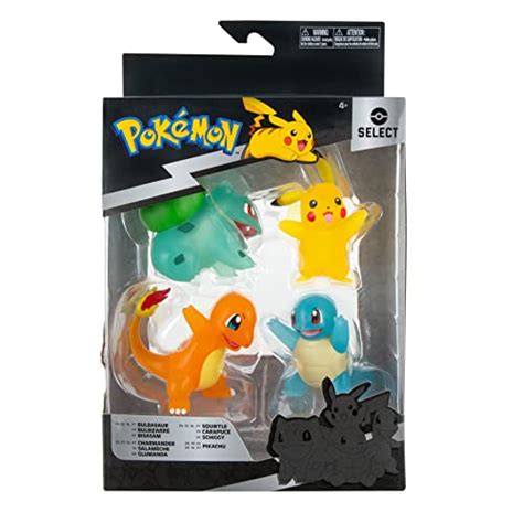 Pokemon Battle Figure 4 Pack Translucent Figures Features 3 Inch