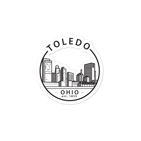 Toledo Ohio Stickers Ohio Sticker Toledo T Ohio Ts Etsy