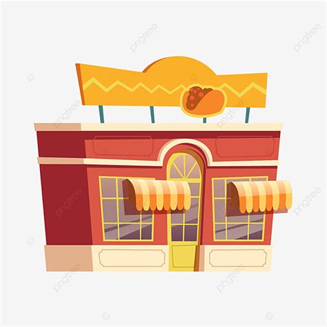 Fast Food Restaurant Vector Art PNG, Fast Food Mexican Restaurant ...