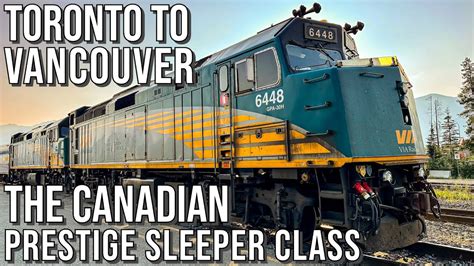 The Canadian Train Sleeper Plus Class Journey Youtube