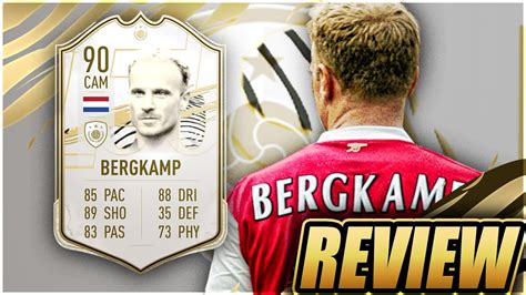 ICON 90 RATED DENNIS BERGKAMP PLAYER REVIEW FIFA 22 ULTIMATE TEAM