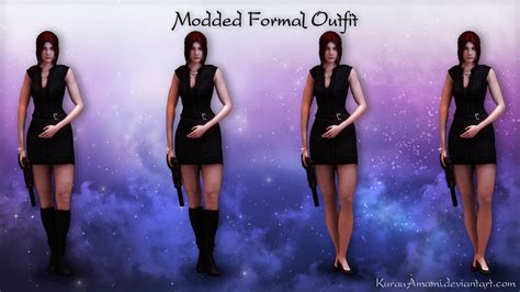 Mass Effect 3 Modded Formal Outfit By Kurauamami On Deviantart