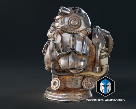 Fallout T 60 Power Armor Bust 3d Print Files 3d Model By Galactic