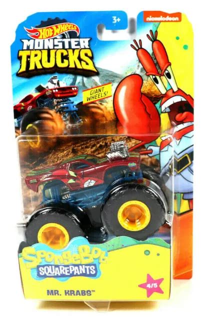 MATTEL HOT WHEELS Monster Trucks Spongebob AQUAREPANTS Truck GKD22 Patrick 12 23 PicClick UK