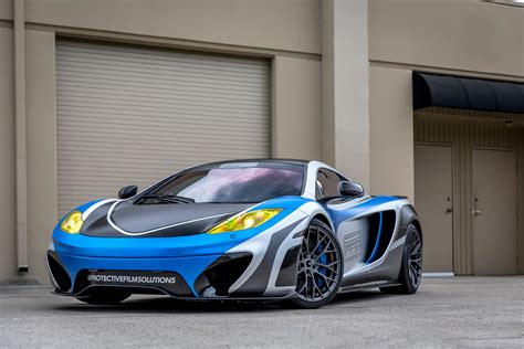 Magnetic Yellow Eyes Of Custom Blue Mclaren 12c — Gallery