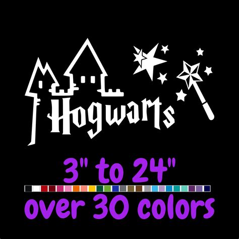 Harry Potter Vinyl Decal Custom Size Sports Stickers Usa