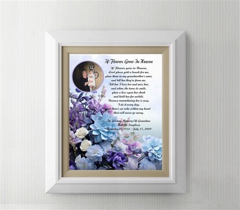 Sympathy Memorial Funeral Poem Gift for Loved One Loss of Daughter, Son ...