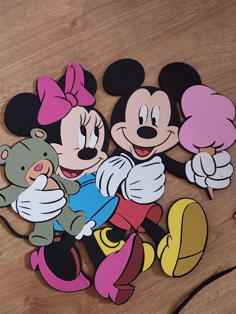 Myszka Mickey Minnie Naklejki Na Cian Brzeg Kup Teraz Na Allegro