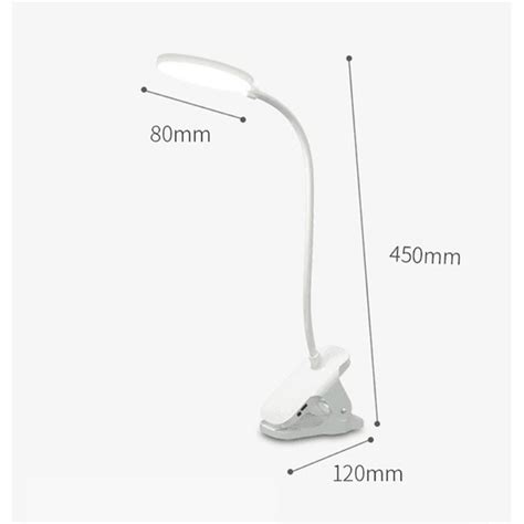 Portable Led Desk Lamp Touch Switch Plug In Eye Protection Clip Desk