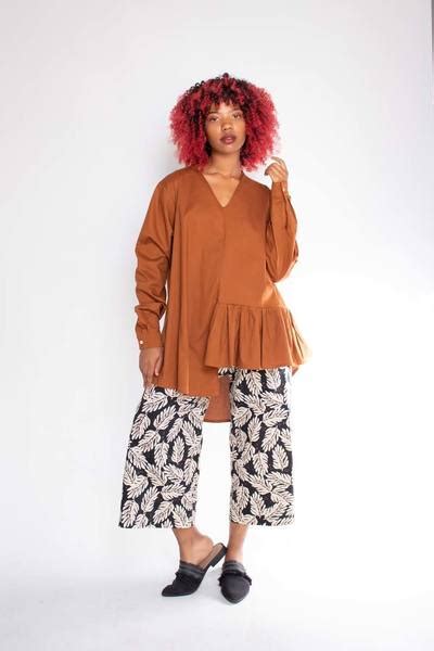 V Frill Blouse The V Frill Blouse Is 95 Cotton And Is One Of Our
