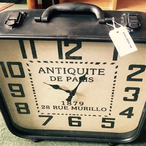 The Dog House Antiques Suitcase Clock