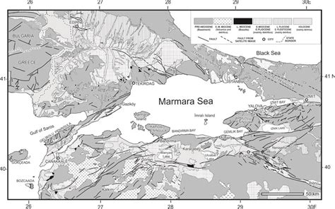 Geological Map Of The Marmara Region Compiled From Ergu L Et Al