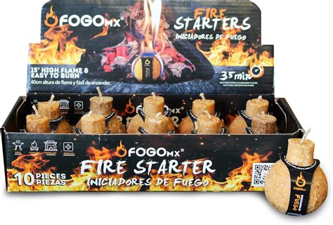 Fogomx Iniciador De Fuego Ecol Gico Natural Para Encender Carb N