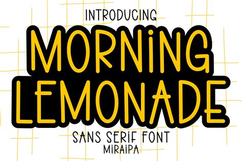 Morning Lemonade Font By Miraipa Creative Fabrica