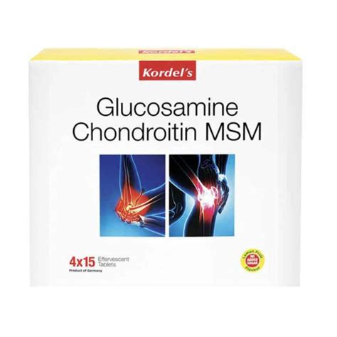 Kordels Glucosamine Chondroitin Msm Mg Tabs S Pack Of