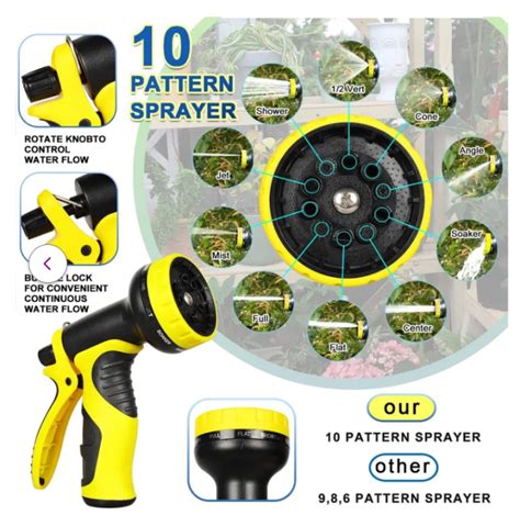 10 Pattern Hose Nozzle Garden Nozzle Multifunction Garden High Pressure