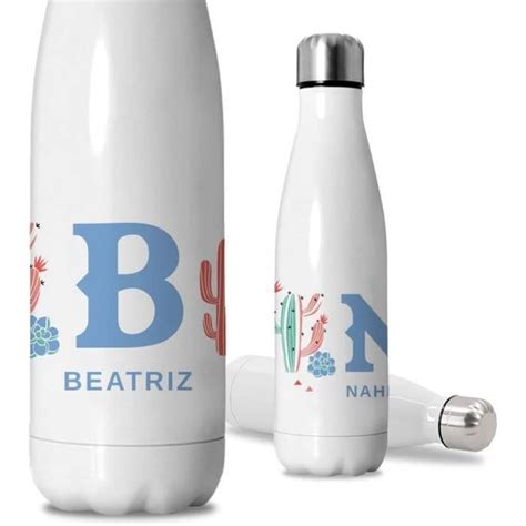 Bouteille D Eau Isotherme Personnalisable Avec Nom Et Initiale Grav E