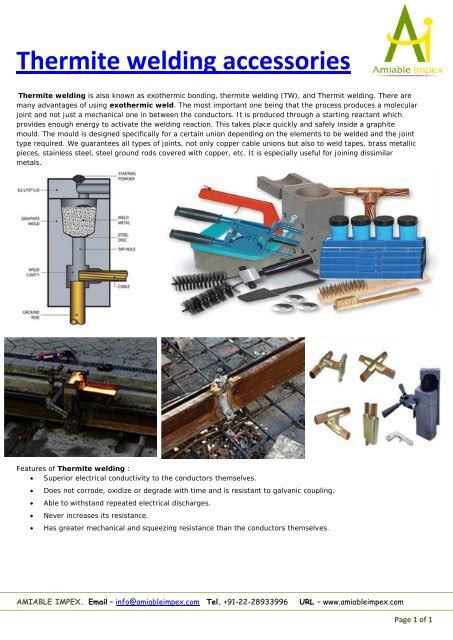 Thermite Welding Accessories Amiable Impex